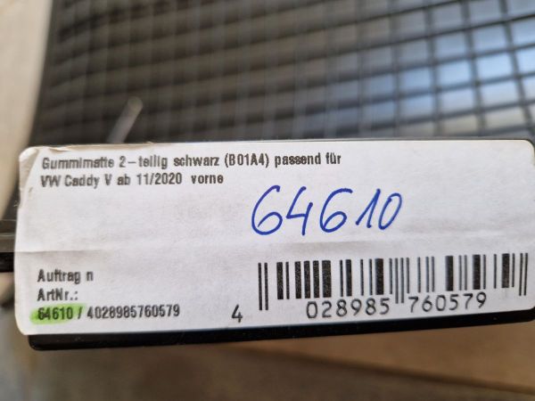 Sada předních gumových koberců PETEX - VW Caddy (2021), Ford Tourneo Connect (2022)
