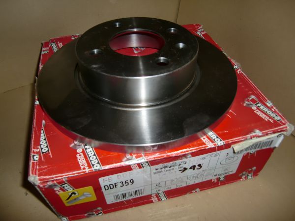 Přední sada brzdových kotoučů (2 ks)., vlevo/vpravo, se šrouby, vnější průměr 236mm, SKODA FAVORIT, FAVORIT FORMAN 1.3 05.89-06.97