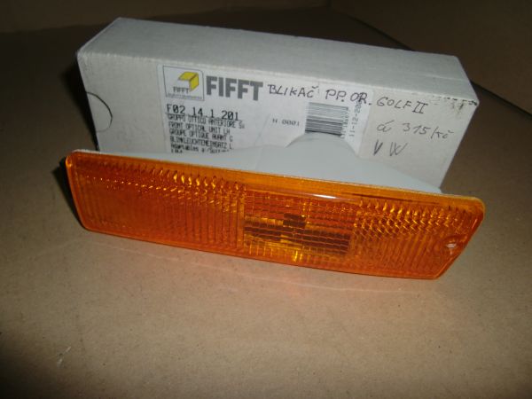 Signální světlo přední směrové Vlevo (oranžová) VW GOLF II, JETTA II 1.0-1.8 08.83-12.92 08.83-12.92