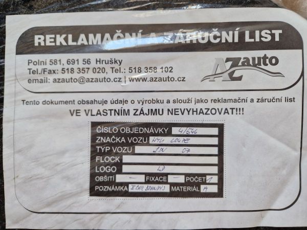 Sada techtilních koberců - Hyundai Elantra (2001-2011)