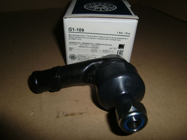 Úhlový kloub, táhlo řízení Vlevo SEAT CORDOBA, CORDOBA VARIO, IBIZA II, INCA, TOLEDO I; VW CORRADO, GOLF II, GOLF III, GOLF IV, JETTA II, PASSAT B3/B4, POLO 1.0-Electric 08.83-06.03