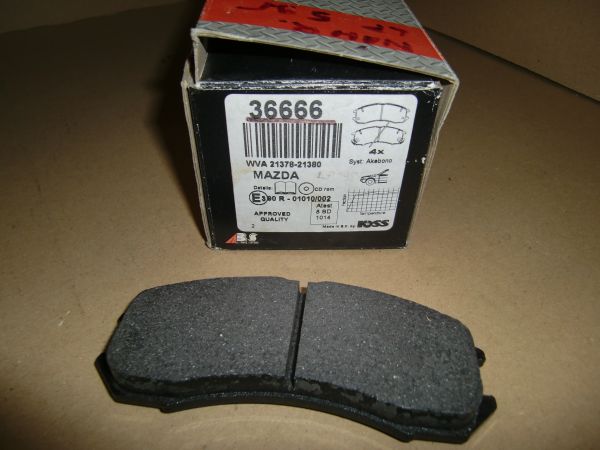 Přední Sada brzdových destiček, FORD USA PROBE I; MAZDA 626 III 1.6-2.2 06.87-09.97